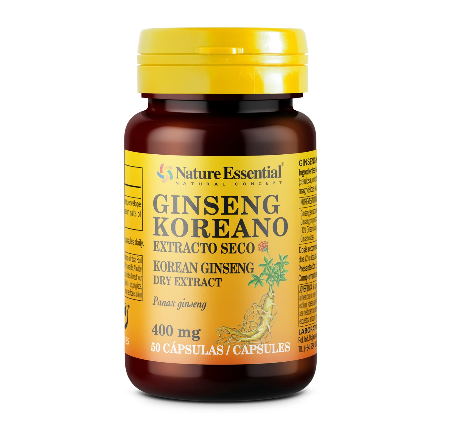 Ginseng koreano 400 mg. 50 capsulas