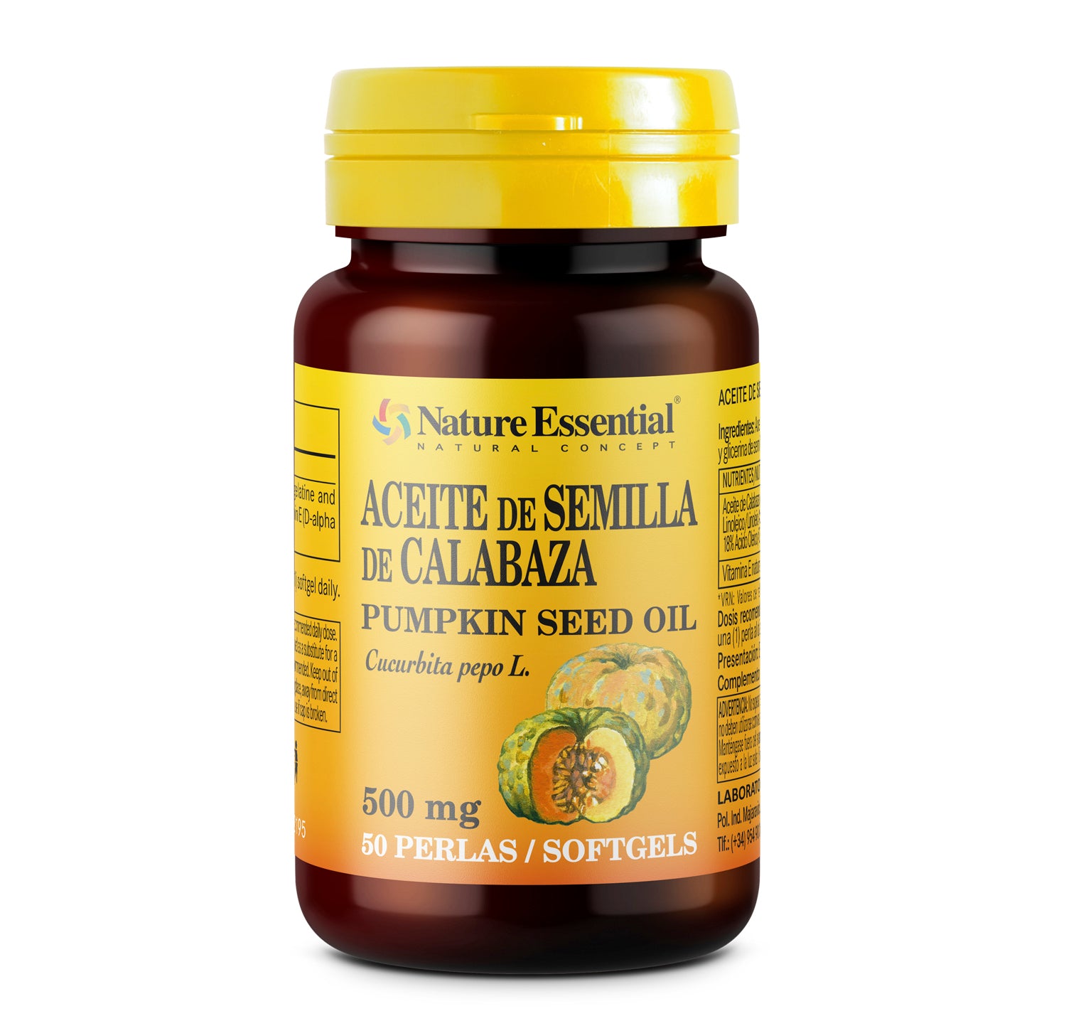 Aceite de semilla de calabaza 500 mg. 50 perlas