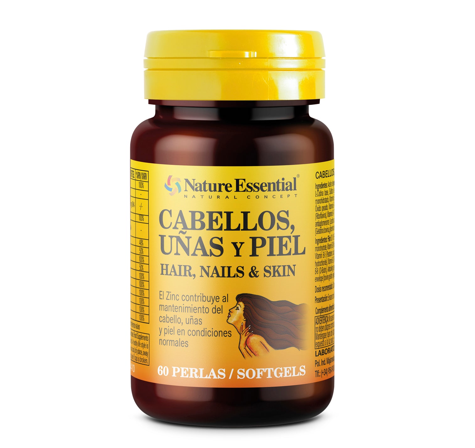 Cabellos, uñas & piel 540 mg 60 perlas