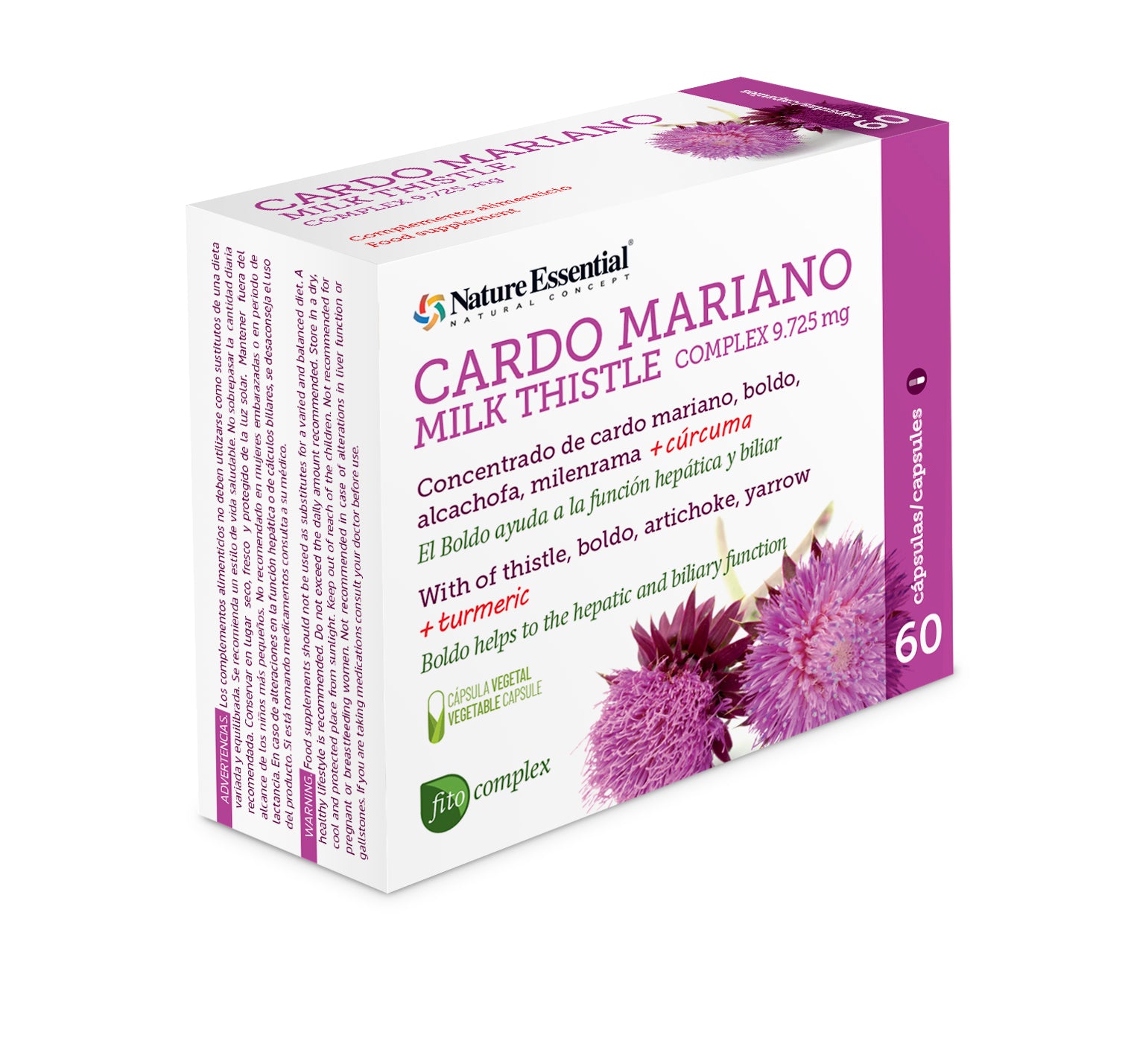 Cardo mariano (complex) 9.725 mg. 60 cápsulas vegetales