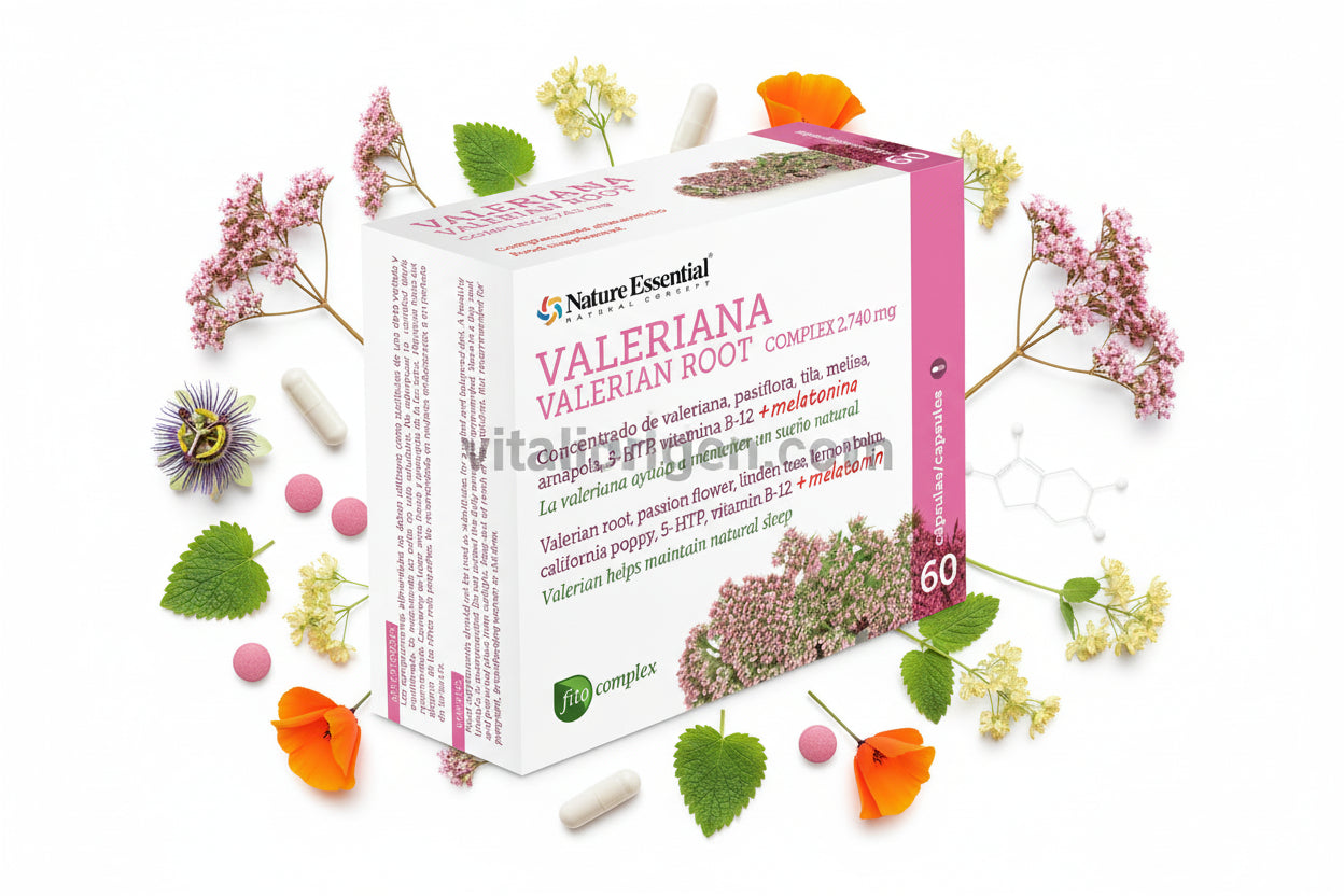 Valeriana (complex) 2740 mg. 60 cápsulas