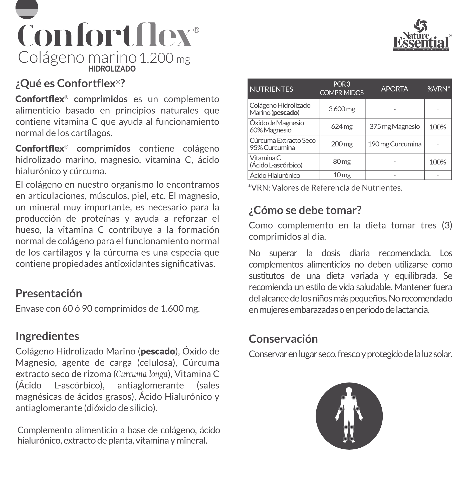 Confortflex® 1200 mg. 60 comprimidos