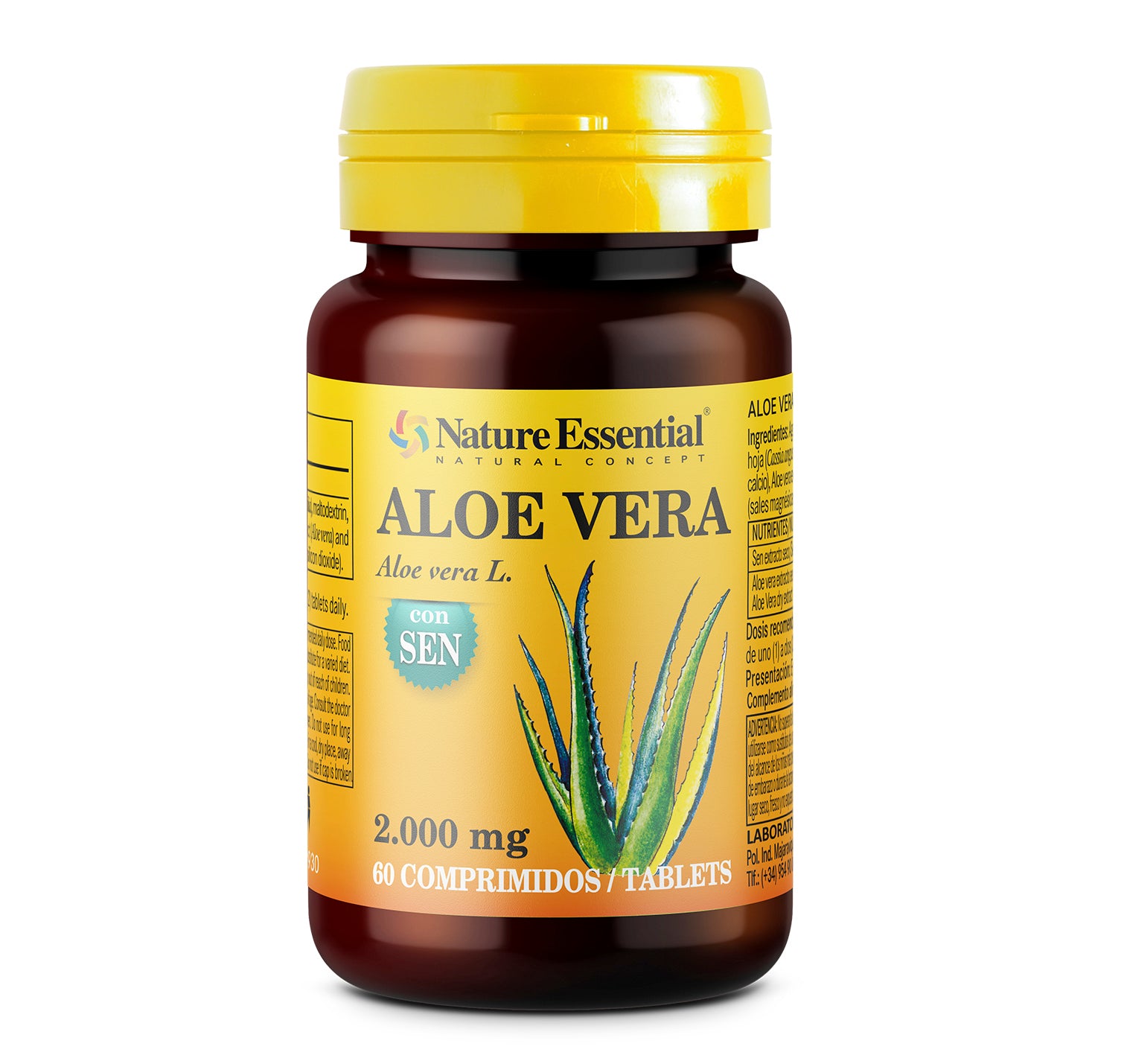 Aloe vera 2000 mg con sen. 60 comprimidos