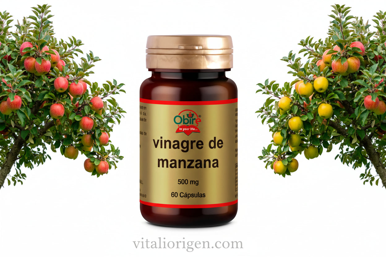 Vinagre de manzana 500 mg. 60 cápsulas
