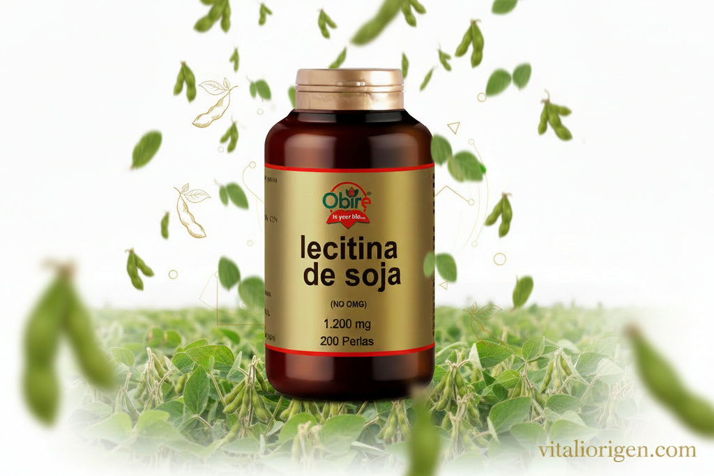 Lecitina de soja 1200 mg. 200 perlas