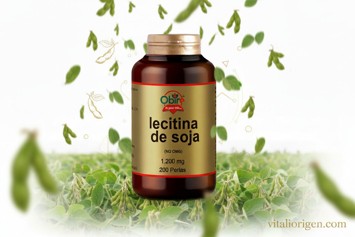Lecitina de soja 1200 mg. 200 perlas