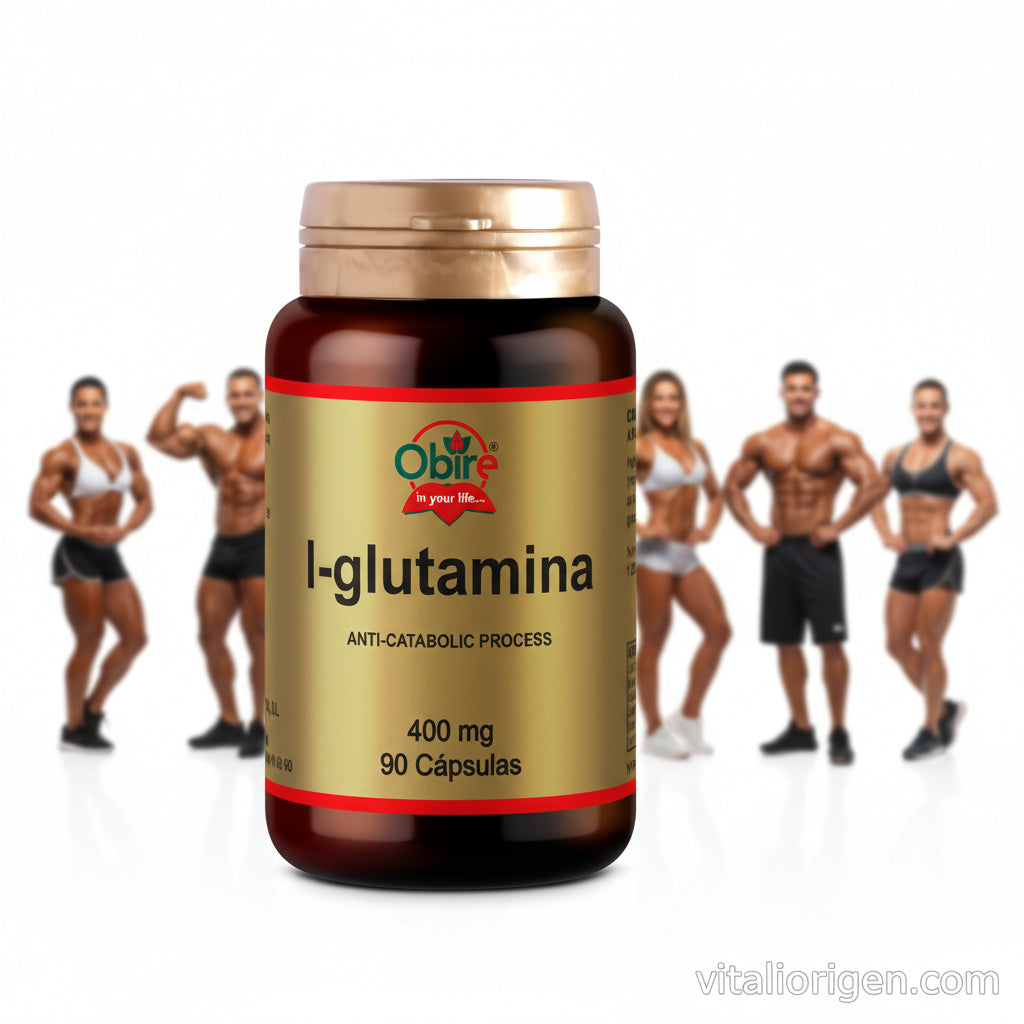 L-glutamina 400 mg. 90 cápsulas