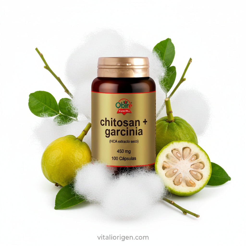 Chitosán & HCA-garcinia 450 mg. (ext. seco 60 % HCA) 100 cápsulas