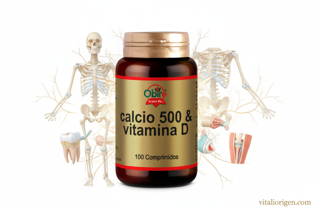 Calcio 500 + vitamina D 100 comprimidos