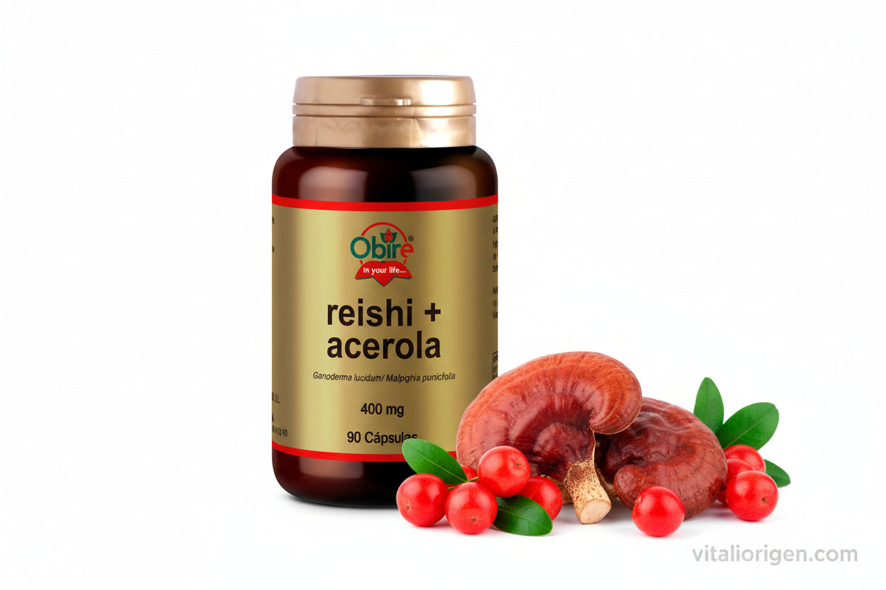 Reishi & acerola 400 mg. 90 cápsulas