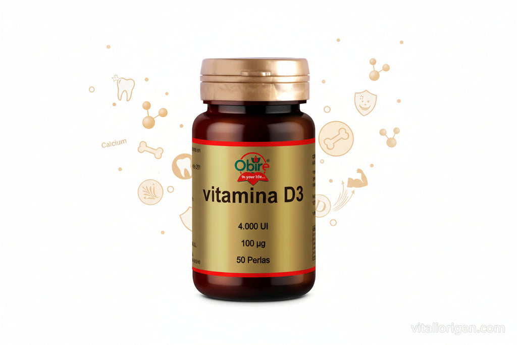 Vitamina D3 100 mcg (4000 UI) - 100 Perlas de Alta Potencia