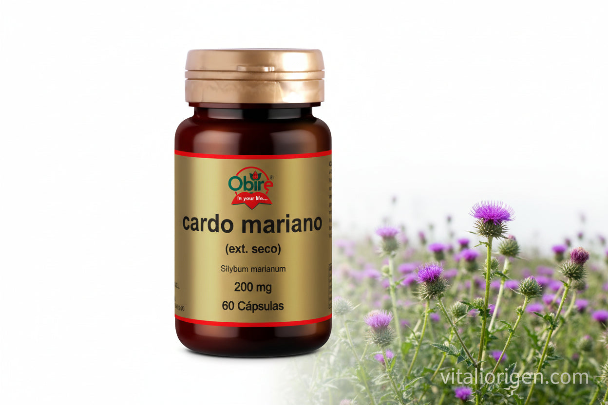 Cardo mariano (Extracto seco) 200 mg. 60 cápsulas