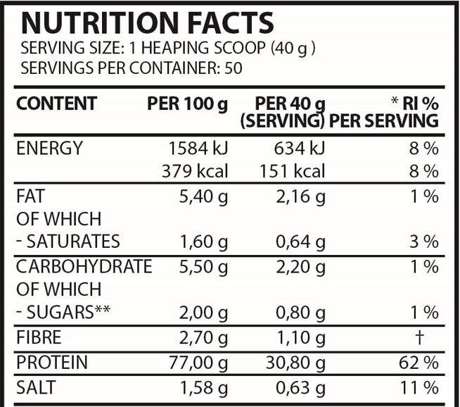 PROTEIN DELIGHT WPC80 - 2000 g