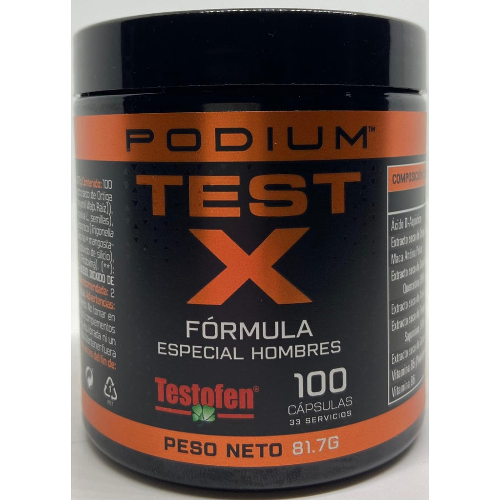 Potenciador de Testosterona | 100 cápsulas | Test X Podium