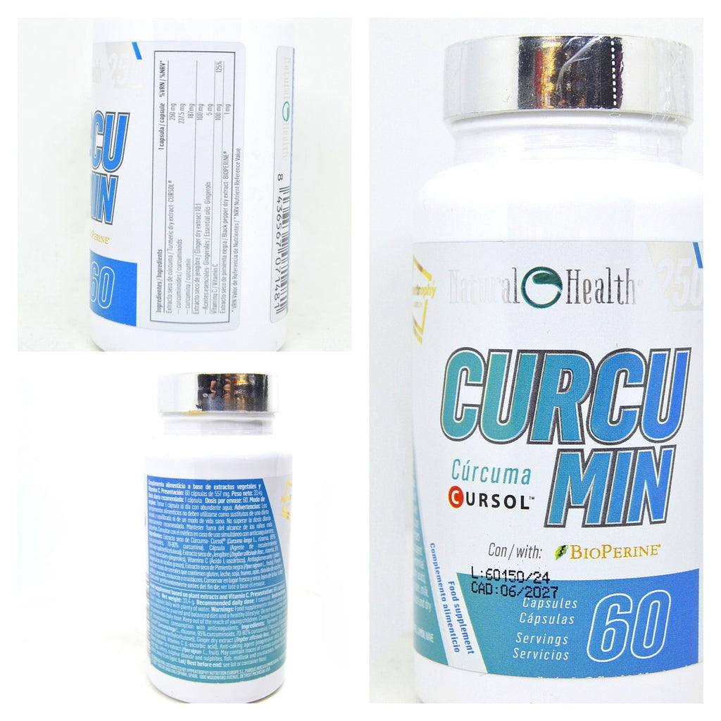 Curcumin Cursol® + Bioperine® | Cúrcuma | 60 Cápsulas